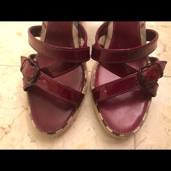 AUTHENTIC BURBERRY NOVA CHECK HEELS Sandal 37 - Picture 3 of 7